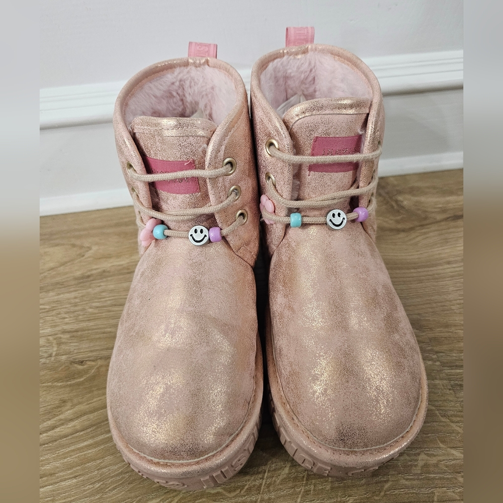 JUSTICE Girl's Pink Boots Size 2